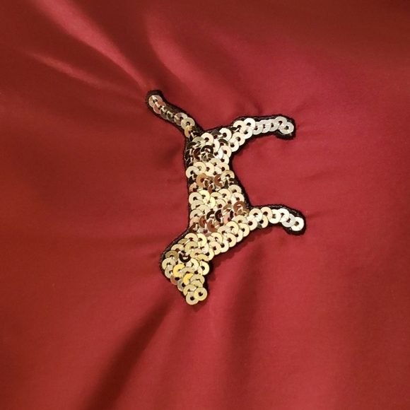 Victoria's secret pink burgundy glitter jacket size XS/S - Picture 4 of 10